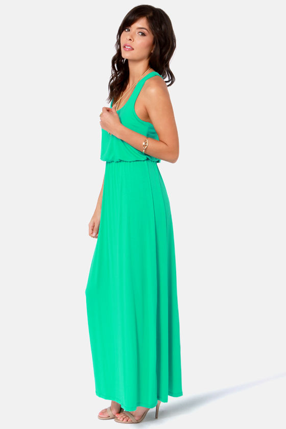 Cute Sea Green Dress - Maxi Dress ...